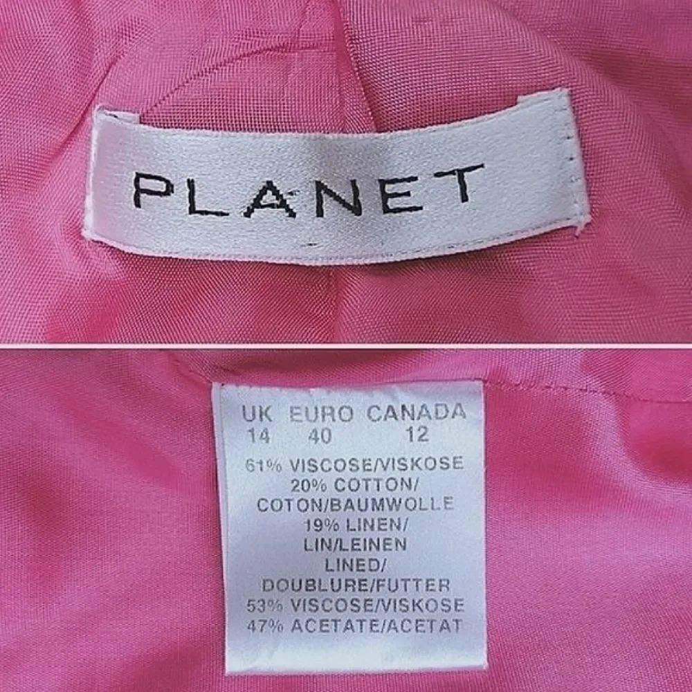 Vtg Y2K Planet fuschia bouclé wide collar blazer jacket - Picture 6 of 16